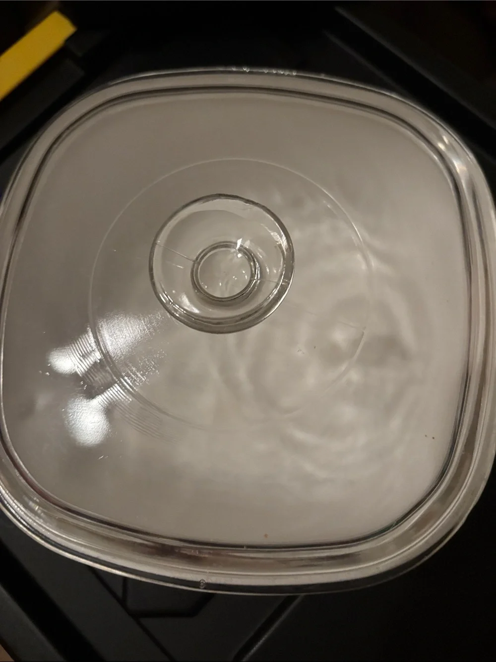 Corningware White Casserole Blue Floral Pattern Glass Lid Vintage 2.5 qt